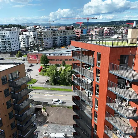 New Modern 2 With 2 Beds & Free Parking * Lorenskog