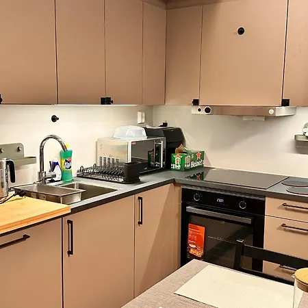 New Modern 2 With 2 Beds & Free Parking شقة Lorenskog