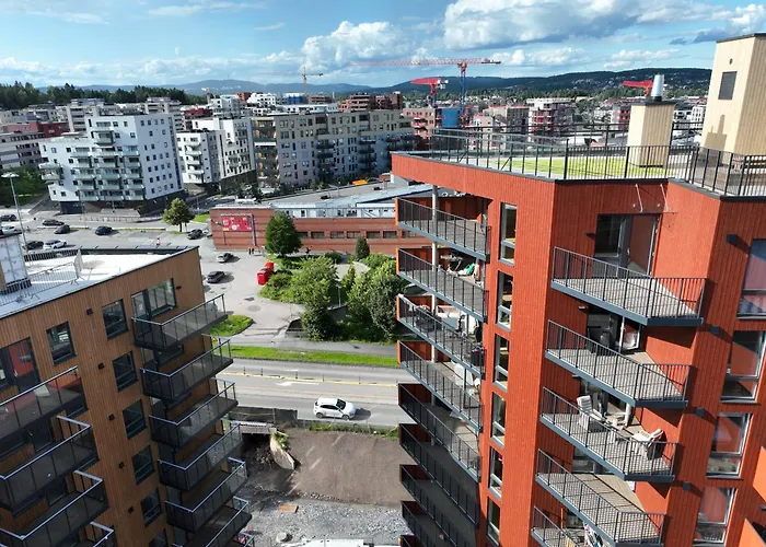 New Modern 2 With 2 Beds & Free Parking * Lorenskog