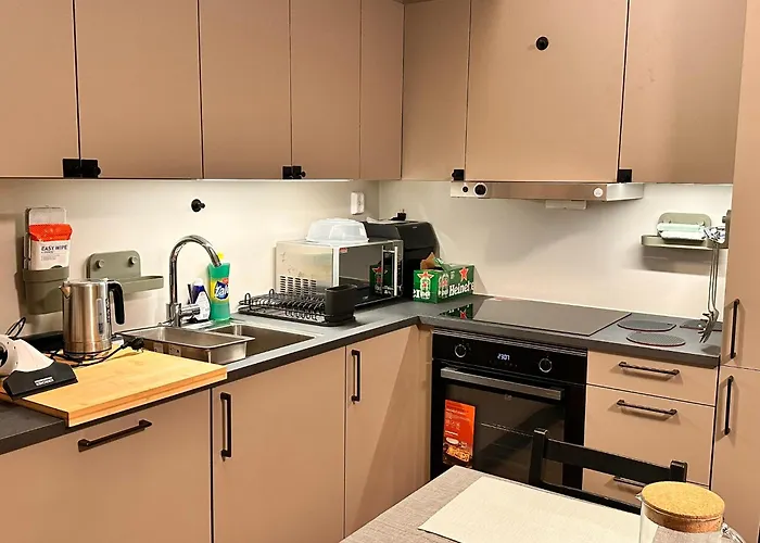 New Modern 2 With 2 Beds & Free Parking Apartman Lorenskog